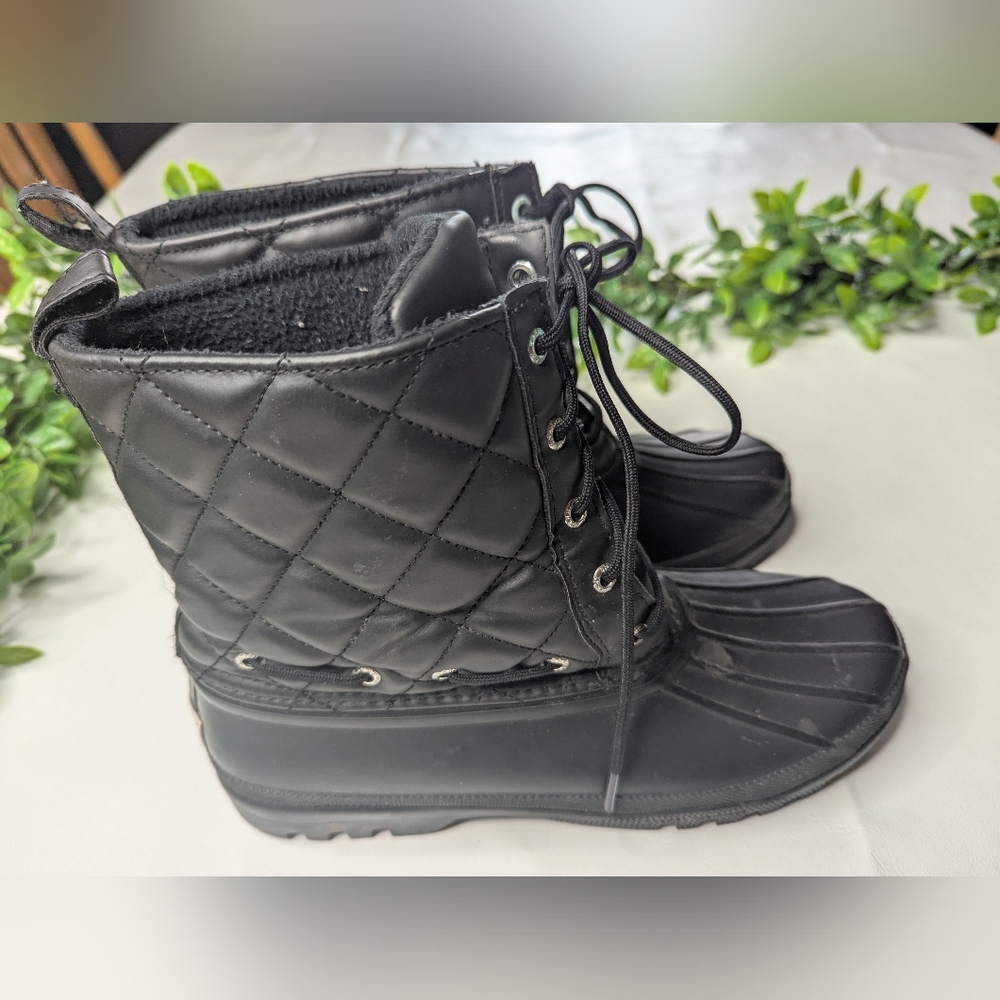 Sperry Top-Sider Women's Gosling Duck Boot, Black Size 9